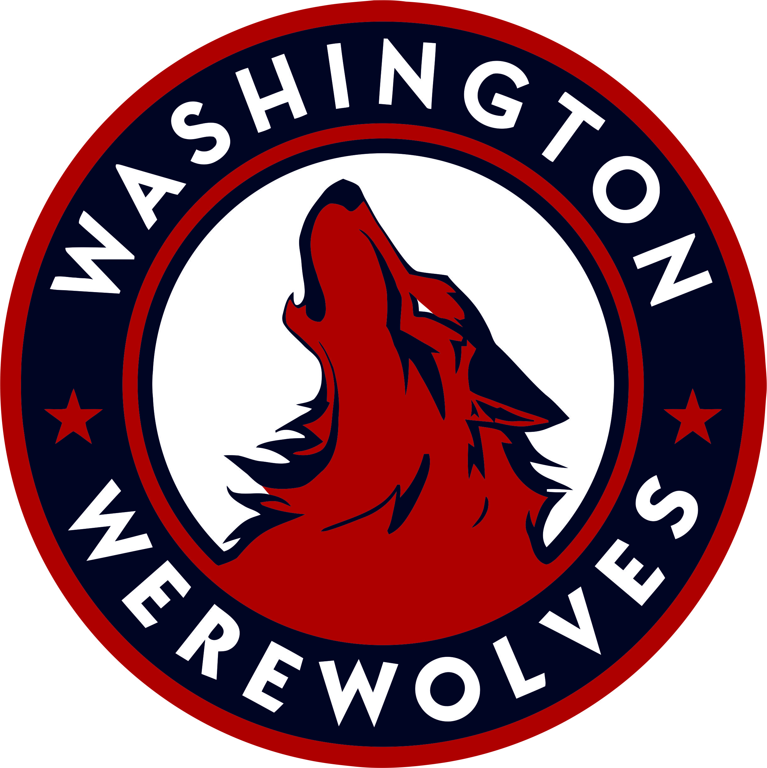 Washington Nationals Werewolves Logo iron on transfers
